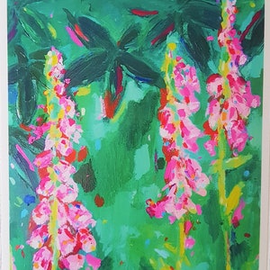 Foxgloves Print