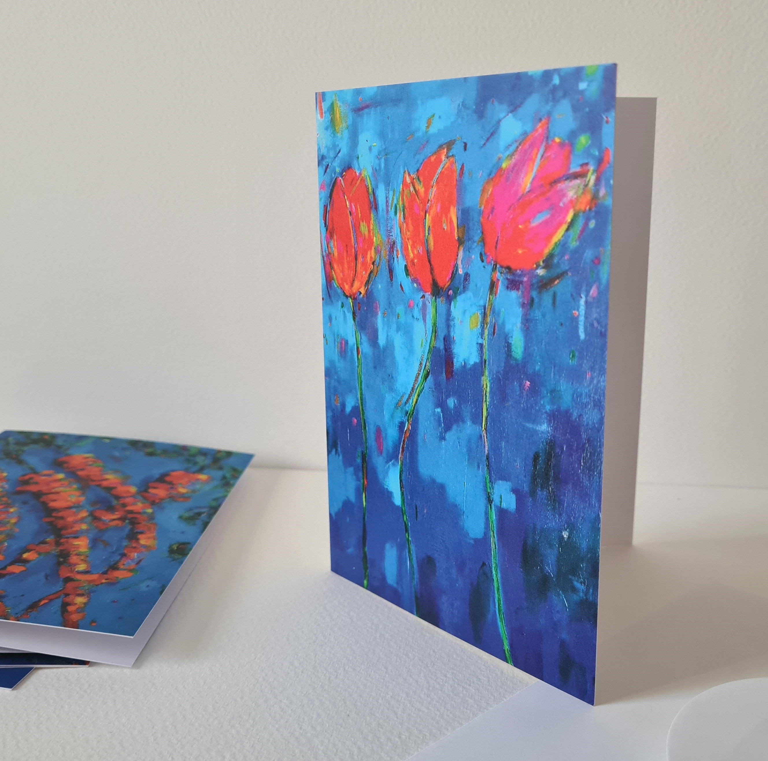 Tulips Note Tulips Greetings Card / Note Card - Etsy