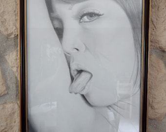 Hitomi Tanaka portrait, "Lick"