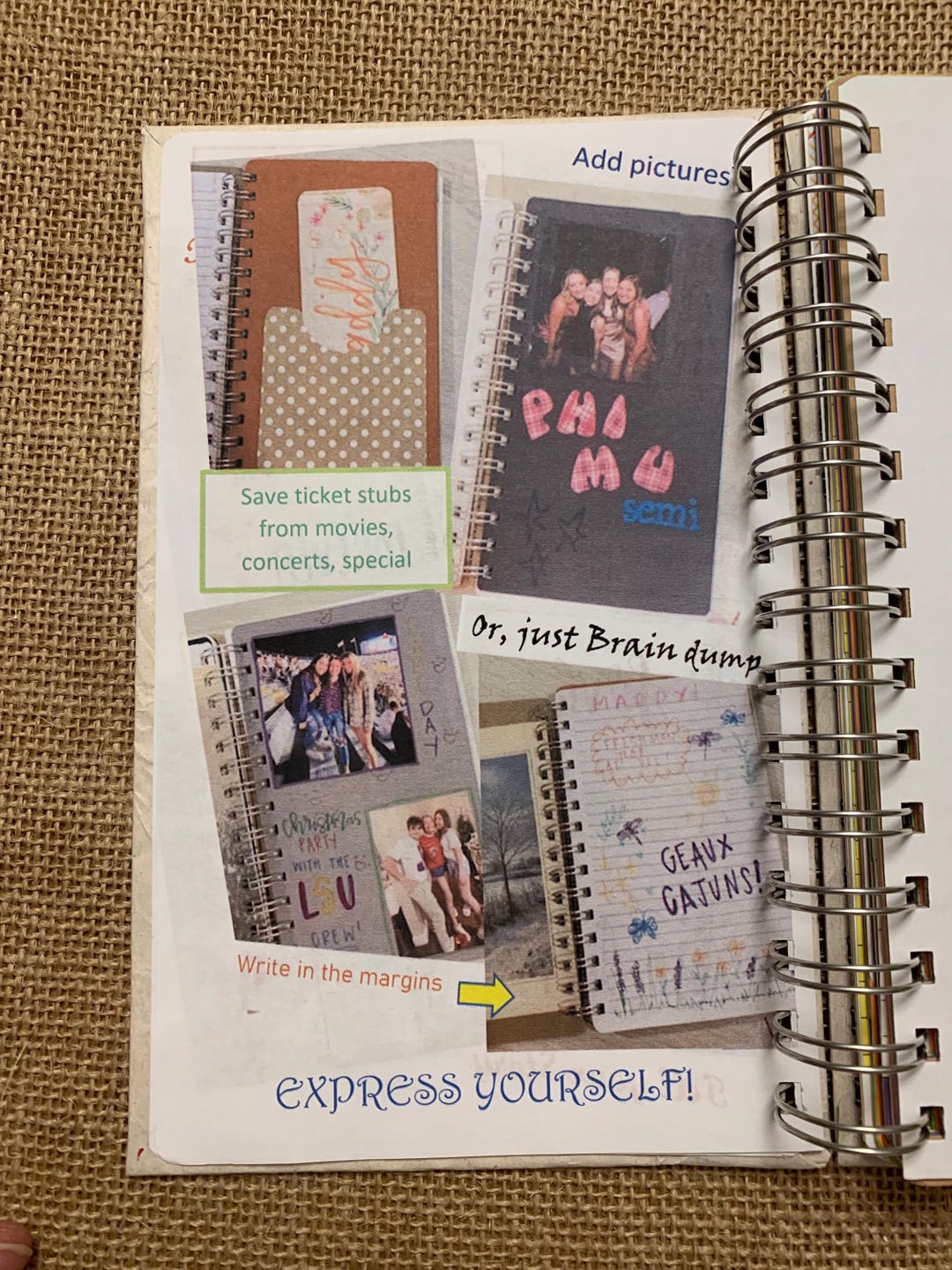 JUNK JOURNAL- Smash Book - Scrapbook Journal -memory Book STARTER. - Etsy