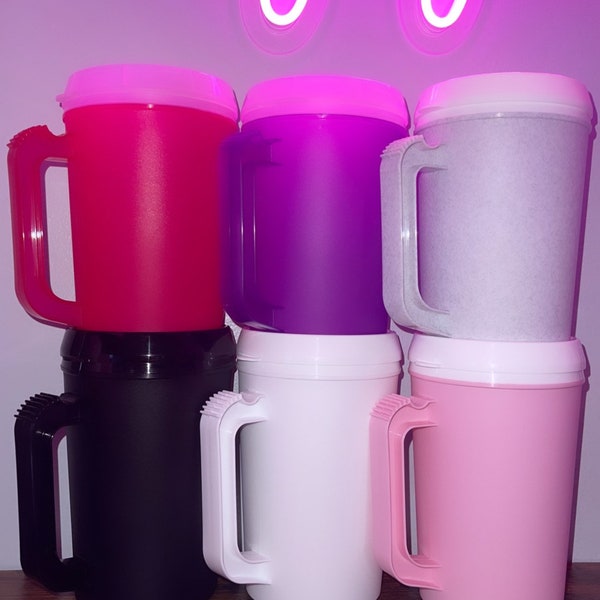 Blank Mega Mug! 22oz double insulated tumbler Mega Mug! Double Insulated Hot/Cold Thermos Mug Thermo Jug Mega MugsRetro 90s Spring Break