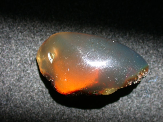 Beautiful Peachy Pink AMBER Fossil Drilled Gemstone for Jewelry