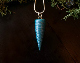 Unicorn Horn Necklace / Unicorn Jewelry / Teal Unicorn Horn Necklace / Unicorn Gifts / Unique Gifts For Her / Unique Christmas Gifts