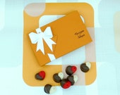 Marzipan Hearts Box Of 15 Chocolate Dipped Valentines Heart Lovers Romantic Foodie Gift