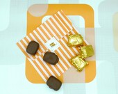 Dark Chocolate Covered Marzipan Bar Vegan Friendly Sweet Wedding Favours