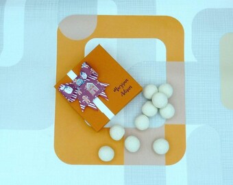 Handmade Marzipan Snowballs, Box of 9, Almond Candy Gift