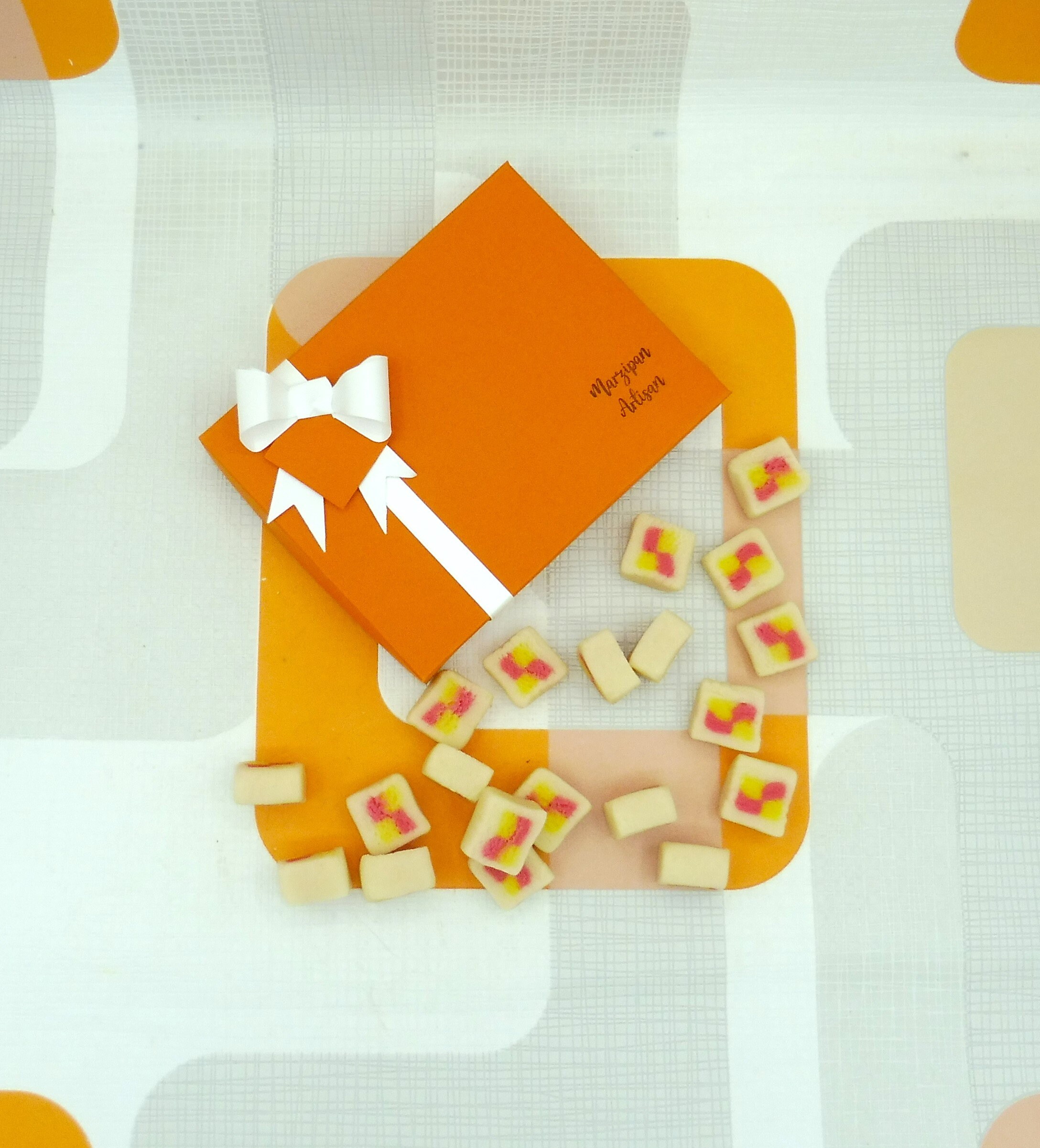 Battenberg Bites Box of 20 Marzipan Mini Battenburg Bites - Etsy UK