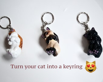 Custom cat keyring