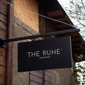 Custom Metal & Composite Blade Sign: Business Logo, Outdoor Signage
