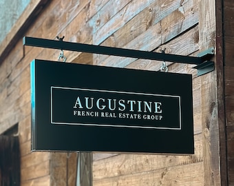 Custom sign from metal and composite - Business logo - Shop sign - Personalized sign - Outdoor signage - office signage - cafe signage