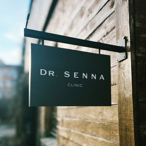 Custom Metal & Composite side Sign - Personalized Business Logo