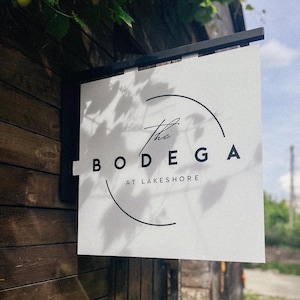 Custom Iron Blade Sign: Personalized Business Logo, Outdoor Signage