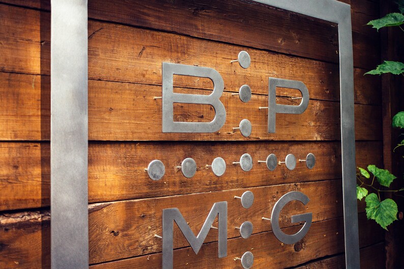 Custom Sign From Steel. Polished Steel Sign. Custom Metal Etsy