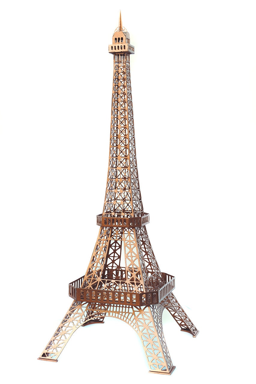 Decorative Golden Eiffel Tower (Tour Eiffel) Ornament with Pink Bow - –  Paris Miniatures
