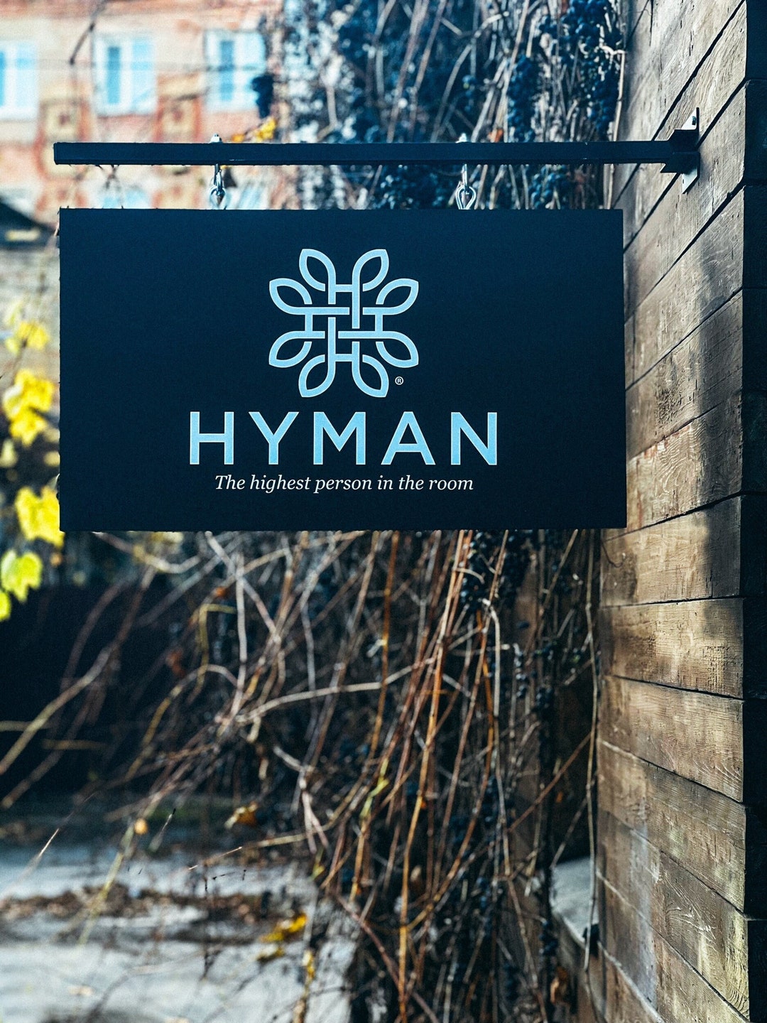 Custom Business Logo Sign With Iron Bracket: Personalized Outdoor ...