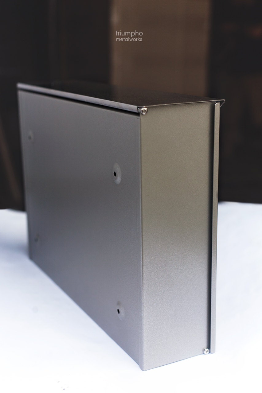 Grau-Umschlag-Postfach aus rostfreiem Stahl gefertigt. Moderne | Etsy