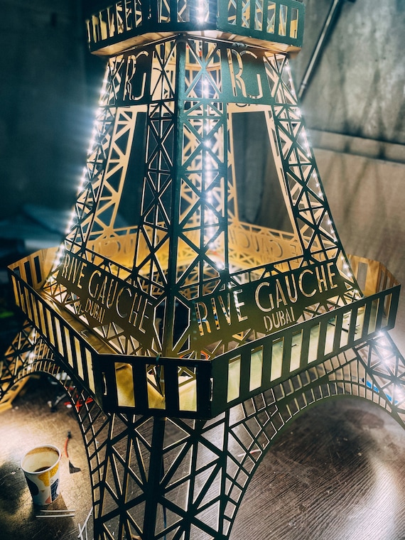 Large Metal Eiffel Tower Replica - Elegant Party Decor, 8 Ft - Etsy