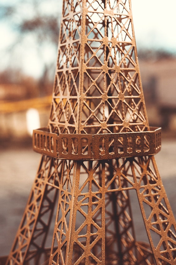 Eiffel Tower Statue Decor Alloy Metal, Gold – Royale One