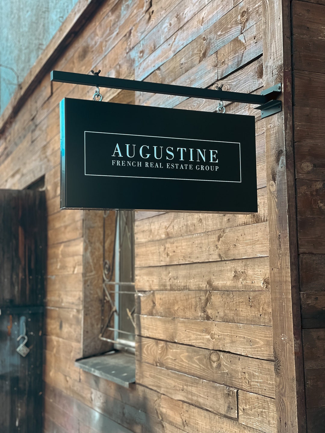 Custom Sign From Metal and Composite Business Logo Shop Sign