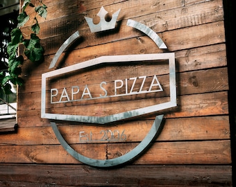 Custom Steel Sign made from stainless steel