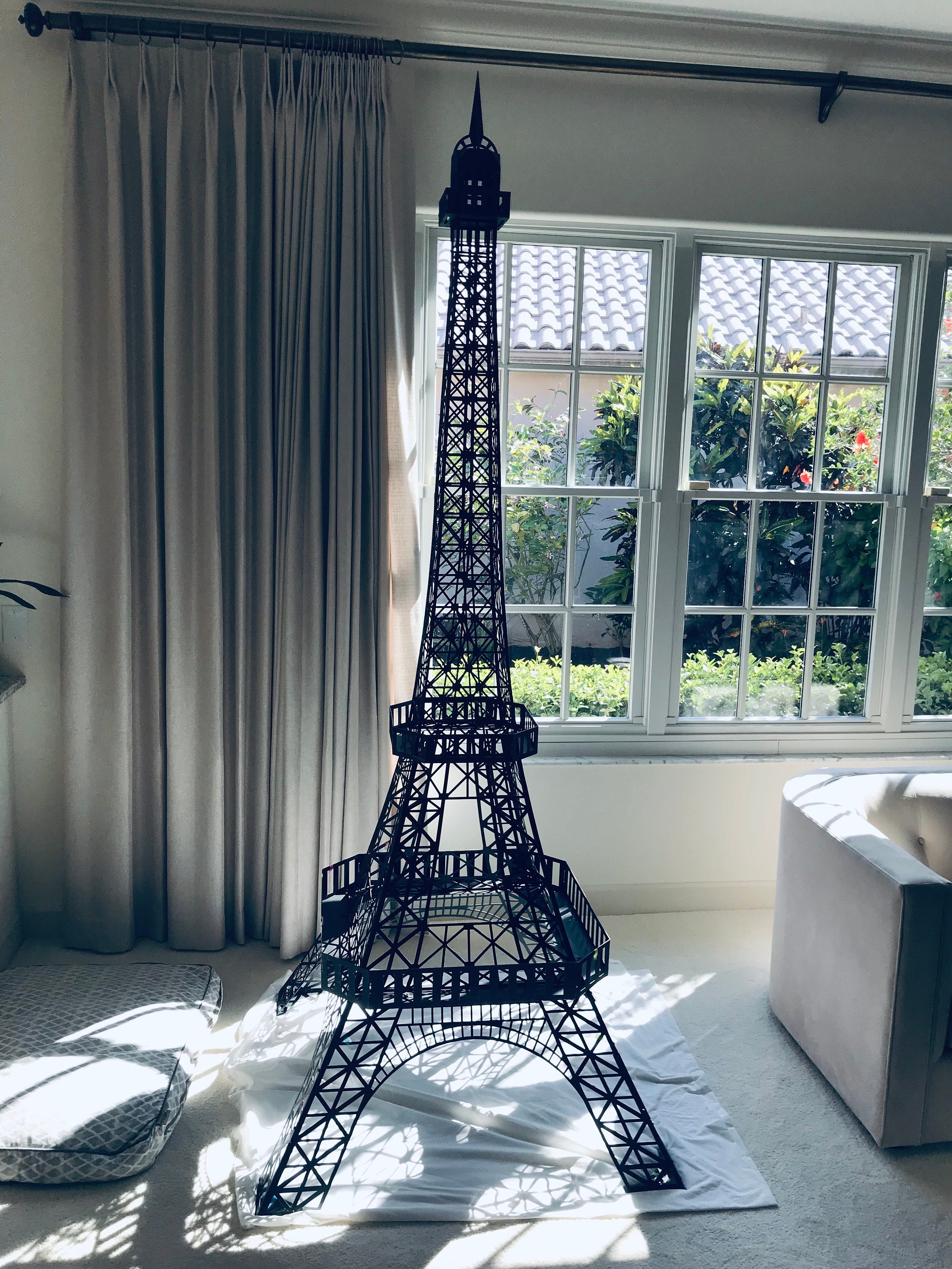 Large Metal Eiffel Tower Replica - Elegant Party Decor, 8 Ft - Etsy