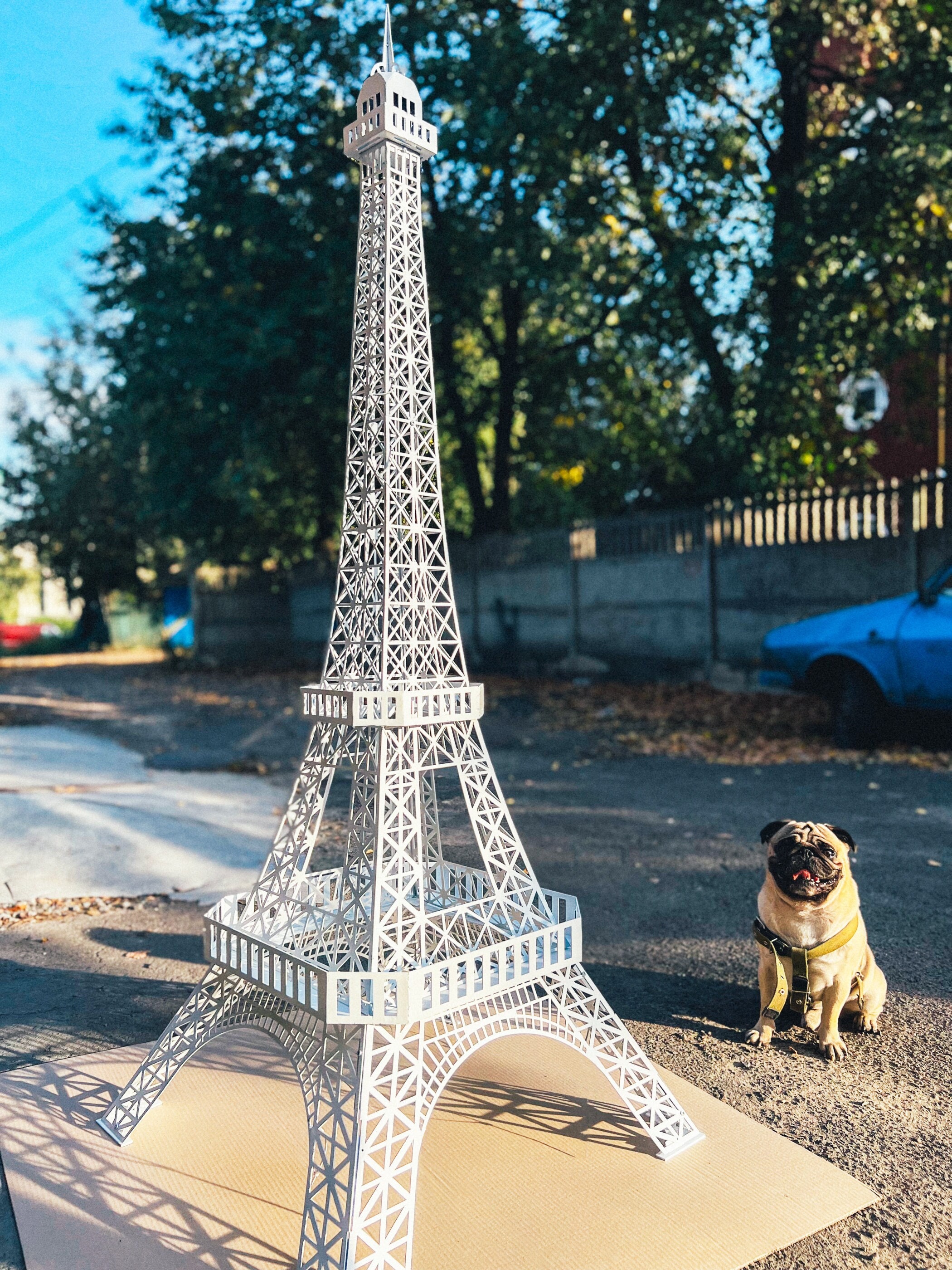 Elegant Large Eiffel Tower Statue 8 Ft. Eiffel Tower Replica