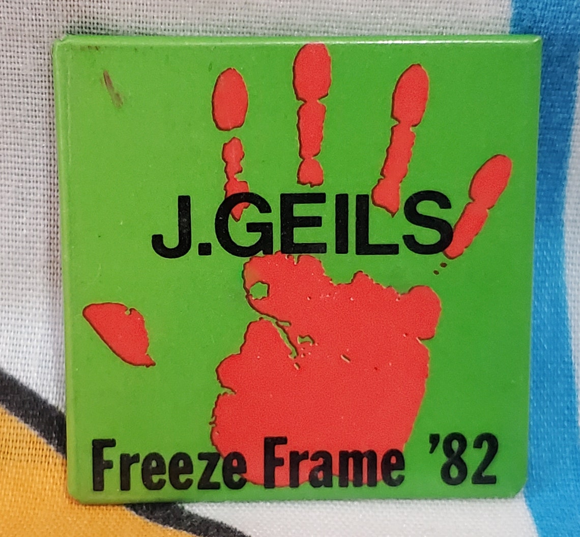 Vtg 1982 J Geils Band 1 5 Pin Badge Freeze Frame F125 Etsy UK