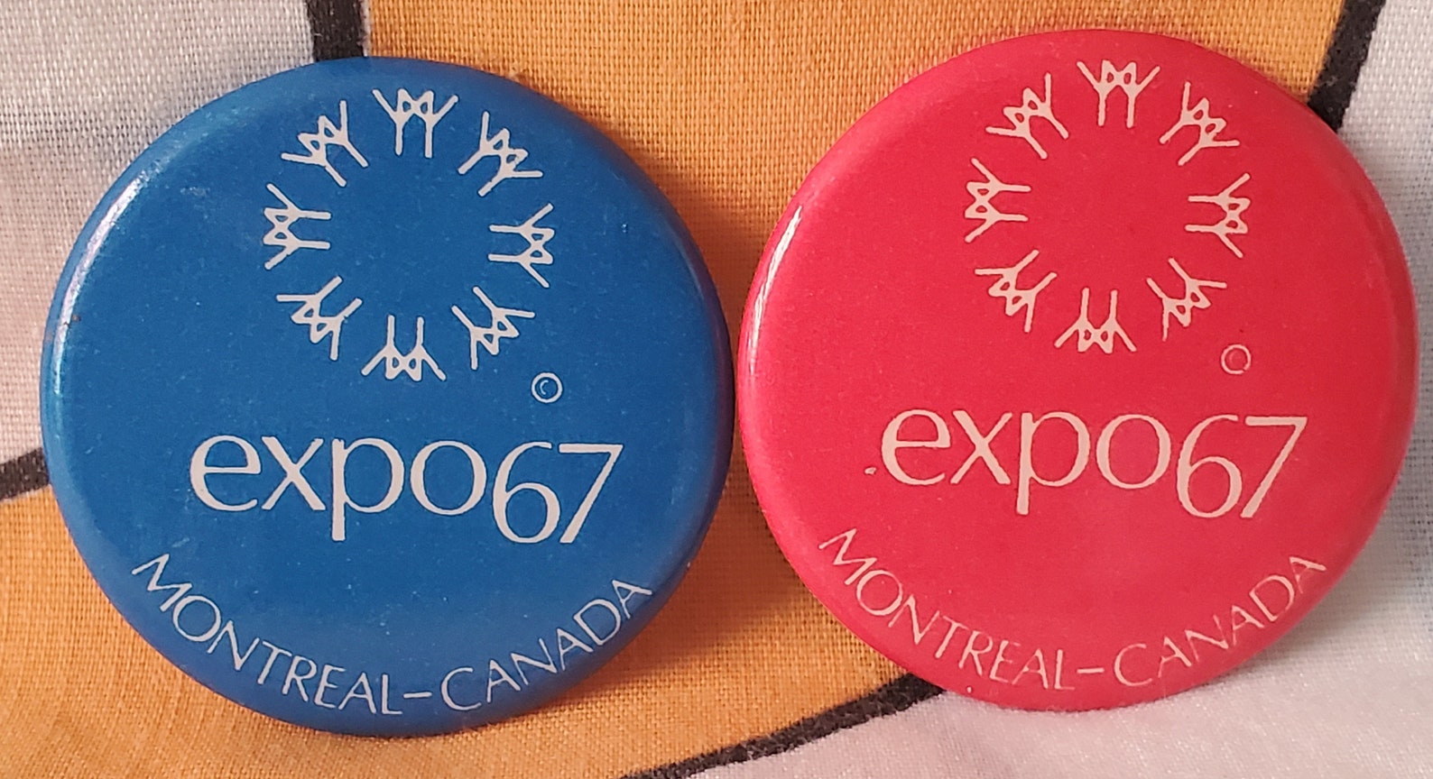1967 Lot of 2 Expo 67 1.75 pin badge Montreal F095 Etsy