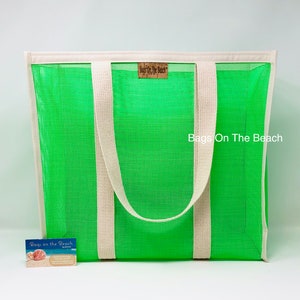 Lime Green Vinyl Bag 