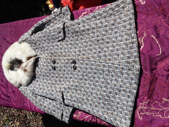 50's Style Wool Winter Double-breasted Princess Dr