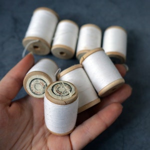 3 Vintage Intrinsic #12 500 Yards @ Cotton Brown Thread Wooden Spools –  Tacos Y Mas