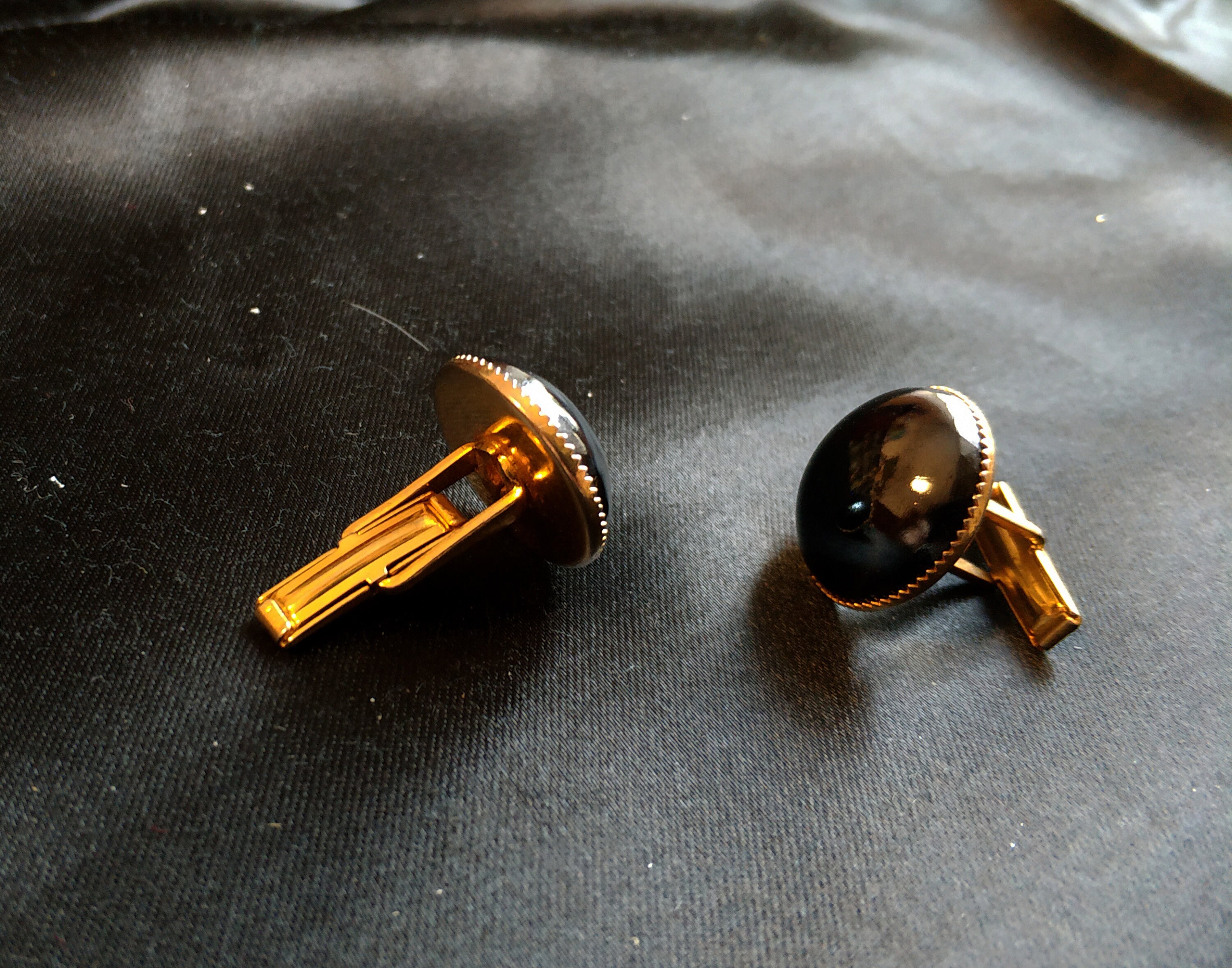 Boutons De Manchette JO Moscou 80 Vintage - Plaqué Or - Russe URSS