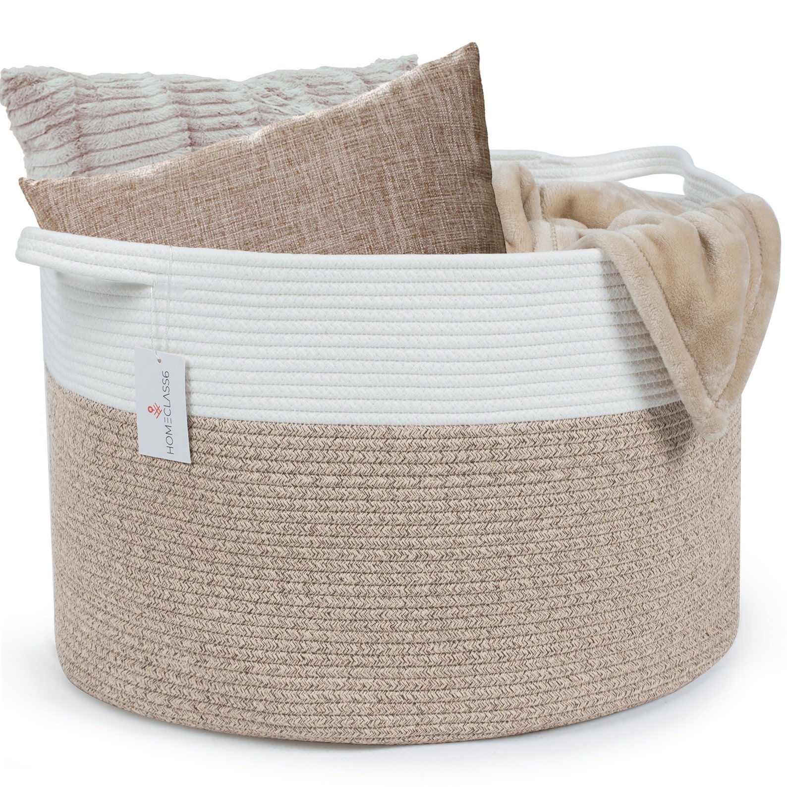 EXTRA LARGE Storage Basket With Handles. Woven Blanket Basket Etsy