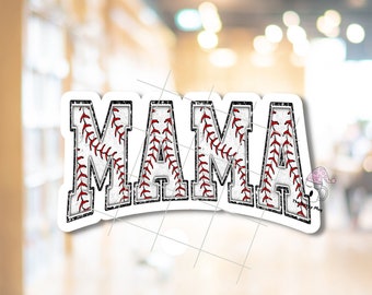 Baseball Mama STICKER Baseball Team Mom Mama Mother's Day Gift Kindle Stickers Mom Sticker Laptop Kindle Sticker Waterproof Adhesive Vinyl