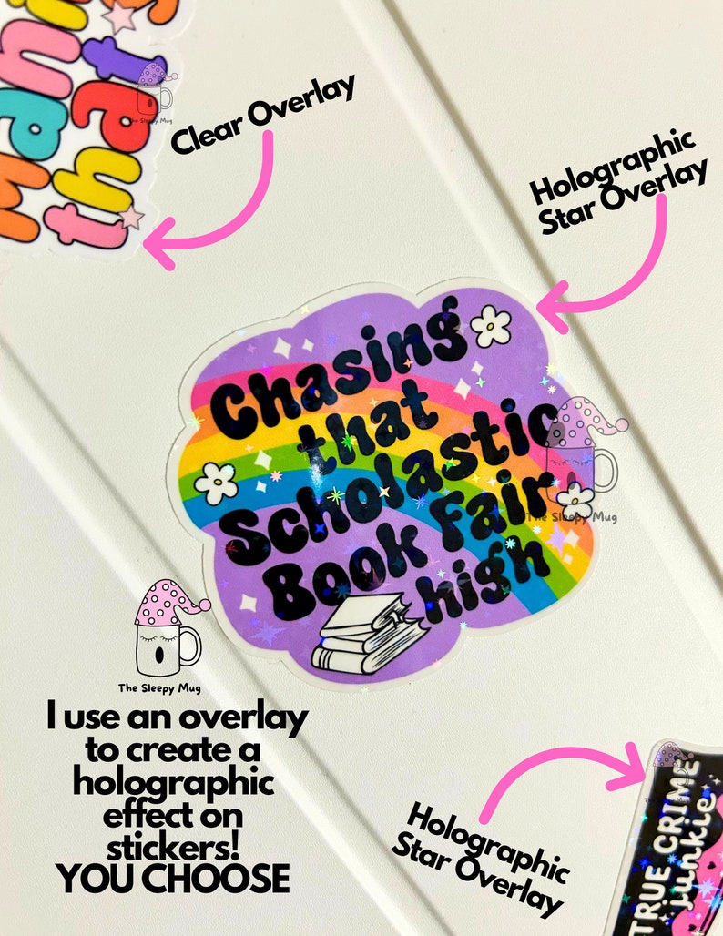 Chasing That Book Fair High STICKER Bookish Book Lover Mystery Fantasy Romance Book Smut Summer Read eReader TBR List Kindle Stickers Case image 2