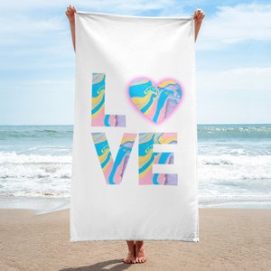 marble LOVE Towel