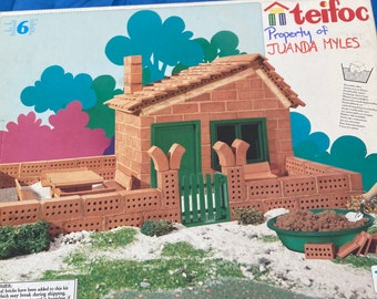 Teifoc 13 Brick Building Construction Toy Mason Model Kit 3 in 1 Sealed 1993 Spain