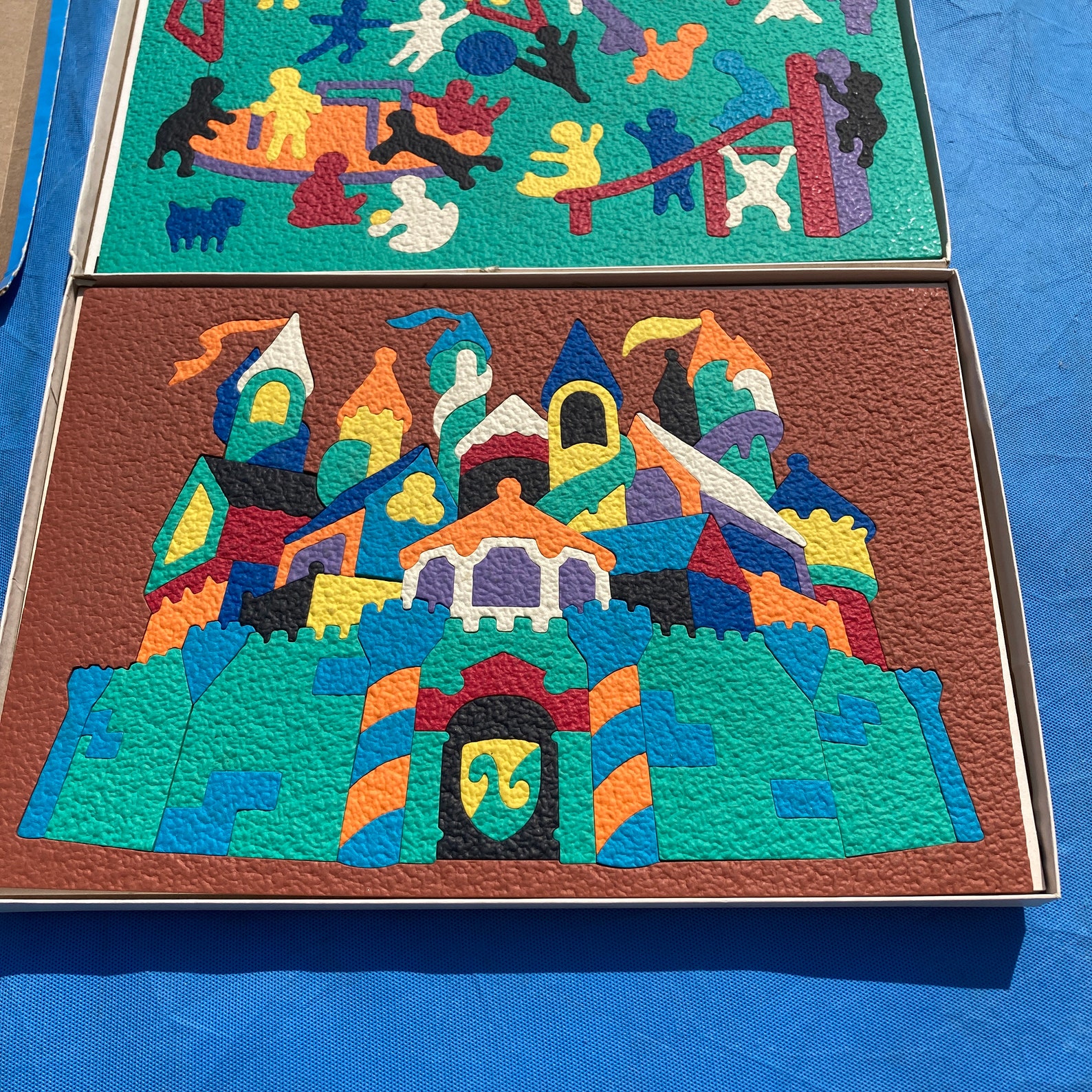 2 Lauri Puzzles Castle 2182 and Playground 2184 Crepe Foam Etsy