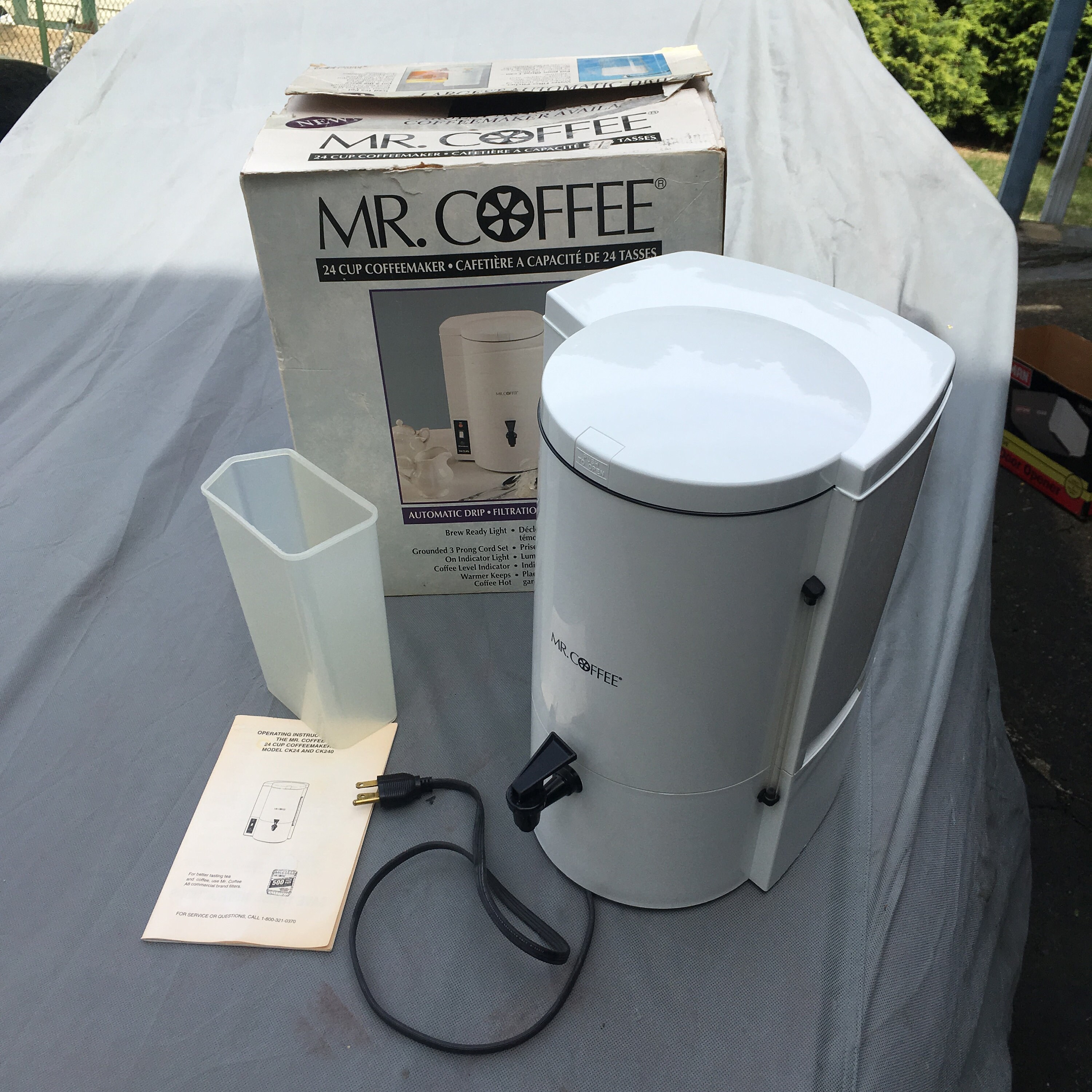 Mr. Coffee 24 Cup Commercial Coffee Maker CK24 CK240 White Etsy