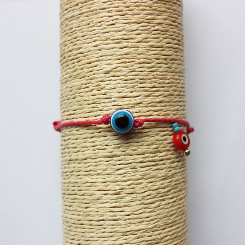Lucky charm Bracelet Evil Eye pink