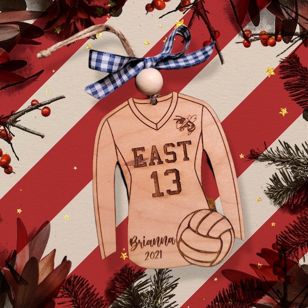Volleyball Ornament Etsy