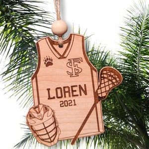 Lacrosse, Lacrosse Jersey, Girls Lacrosse, Ornament, Christmas, SVG, Laser File, Glowforge