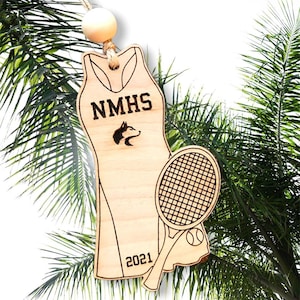Tennis, Tenniskleid, Ornament, Weihnachten, SVG, Laserdatei, Glowforge