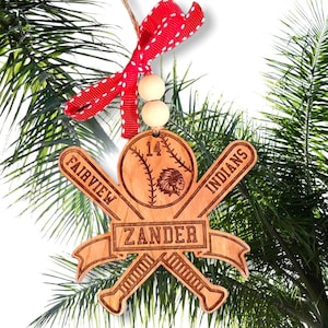 Baseball, Fledermaus, Weihnachten, Ornament, SVG, Laser File, Glowforge
