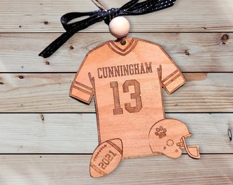 Football, Football Jersey, Ornament, Christmas, SVG, Laser File, Glowforge