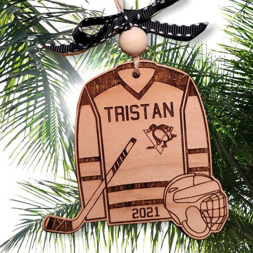 Hockey Hockey Jersey Ornament Christmas SVG Laser File Etsy