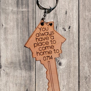 You Always Have a Place To Come Home, Keychain, SVG, Laser File, Glowforge
