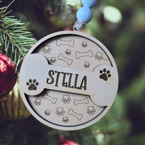 Dog Ornament, Dog, Puppy, Ornament, Christmas, SVG, Laser File, Glowforge, Digital File
