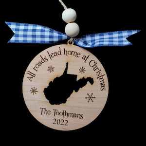 All roads lead home for Christmas, Bundle of 50 states, Christmas, Ornament, Digital File, SVG, Laser File, Glowforge
