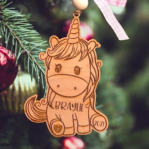 Unicórnio, Ornamento, Natal, SVG, Arquivo Laser, Glowforge